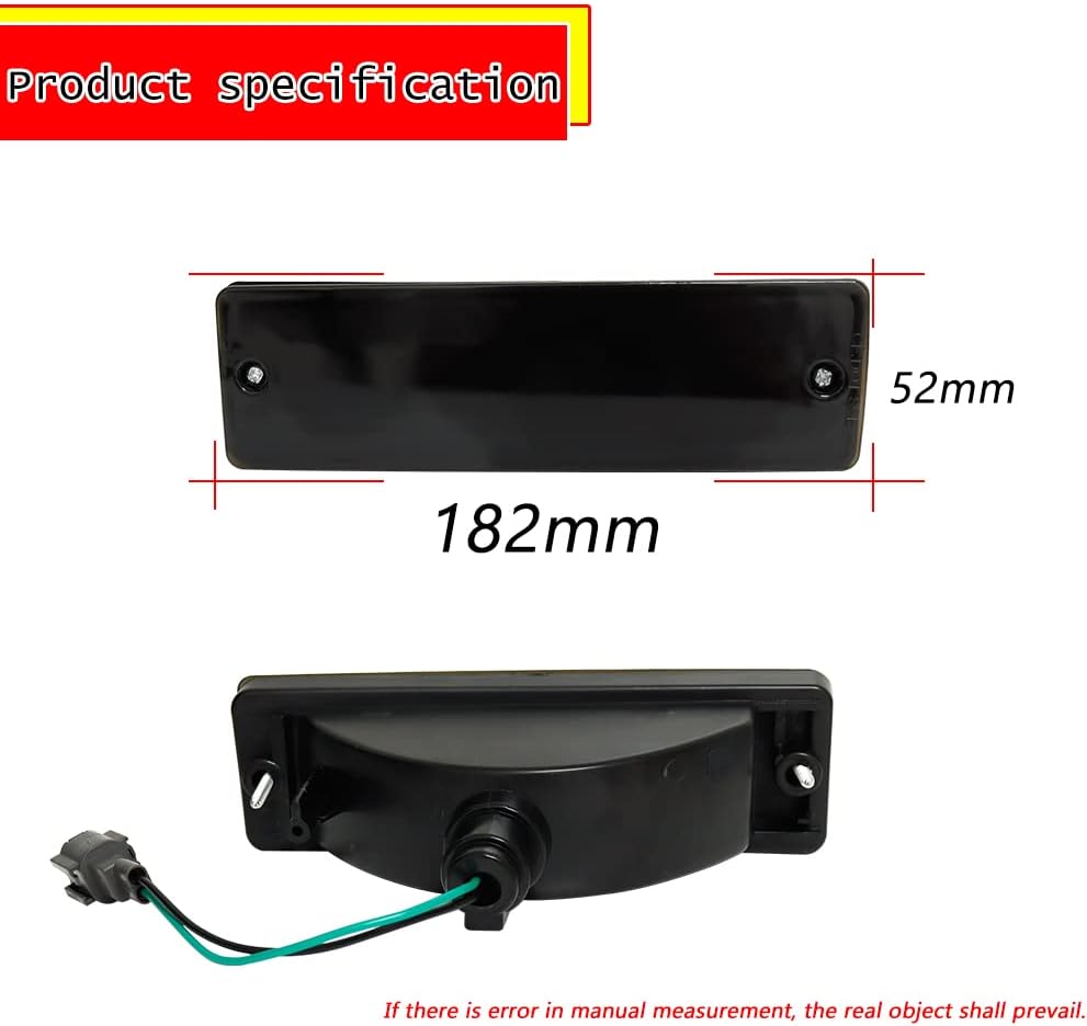 for 1988~1997 Nissan Hardbody Pickup, 1988~1995 Nissan Pathfinder Front Bumper Turn Signal Light Smoked Lens Amber Lamp