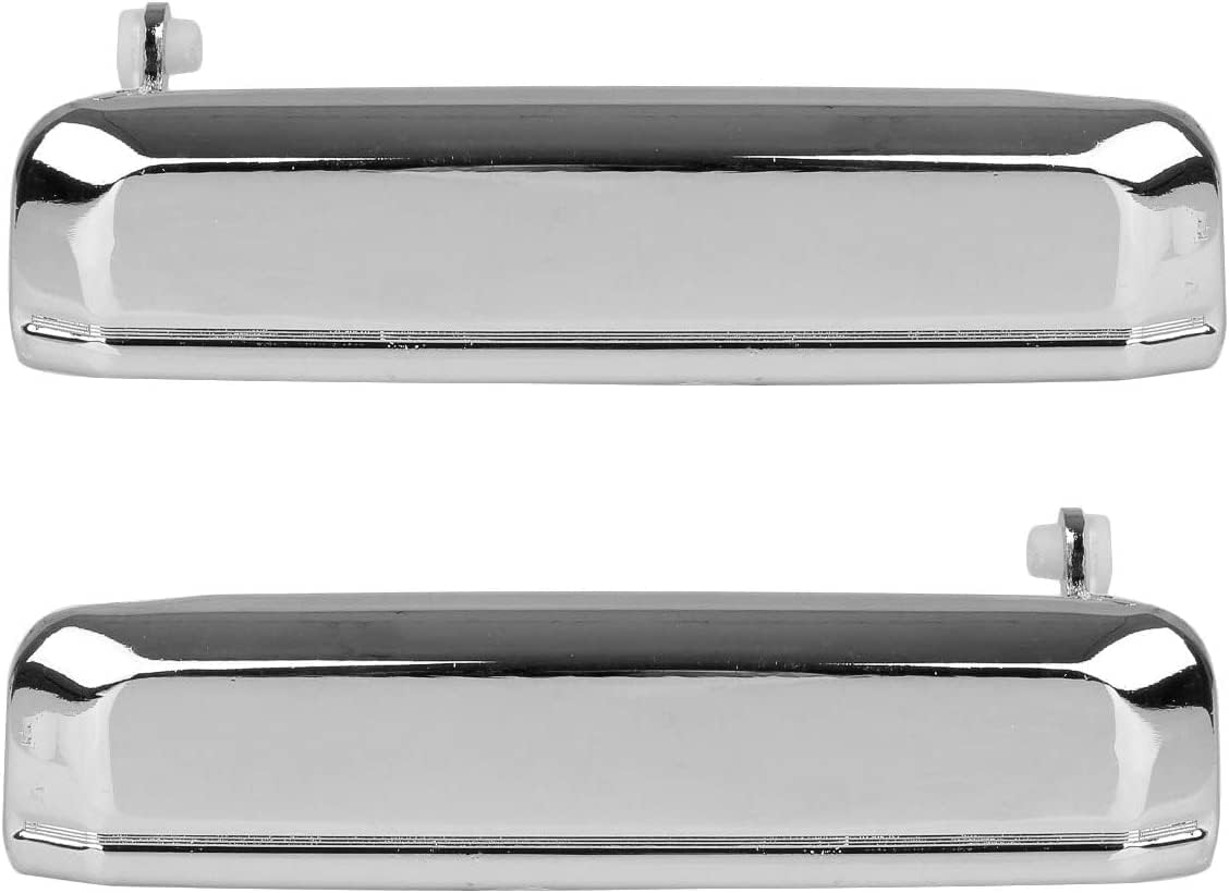 Nissan Hardbody D21 Pair of Chrome Exterior Door Handles for Nissan Hardbody D21 Pickup 1986-1994, Front Rear Driver & Passenger Side Replaces# 90008, 90009