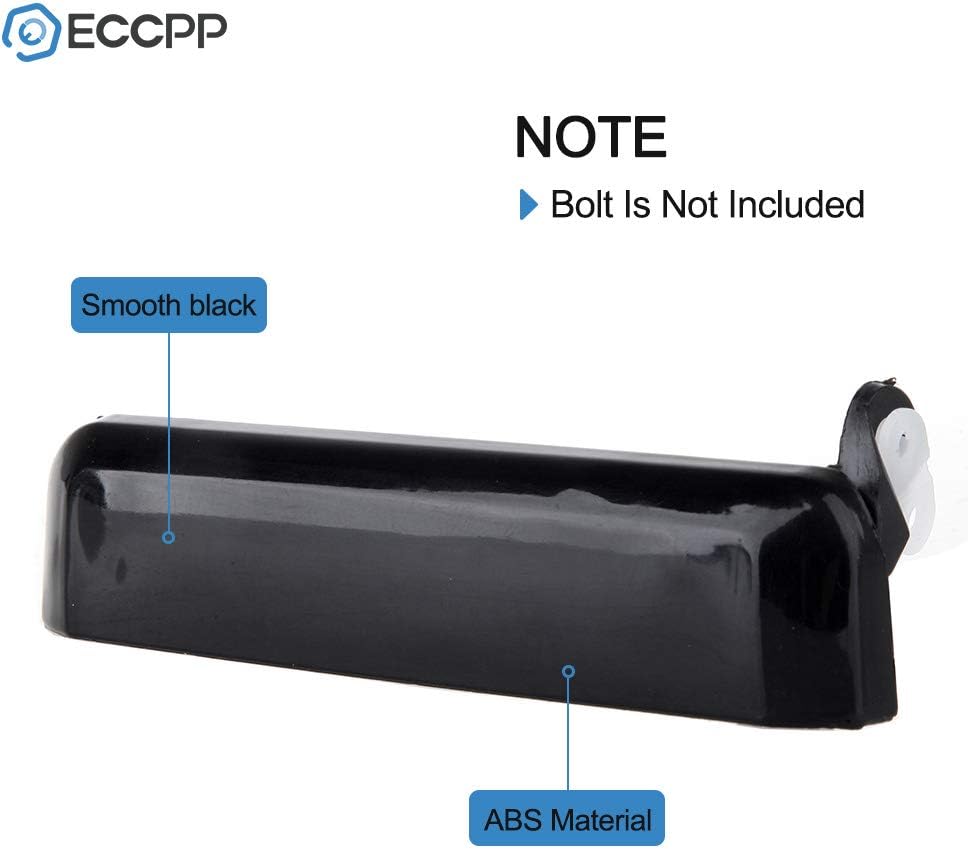Nissan D21 Door Handles Exterior outside Outer Front Driver Side for 1995-1997 for Nissan Pickup 1987-1995 for Nissan Pathfinder Black(2Pcs)