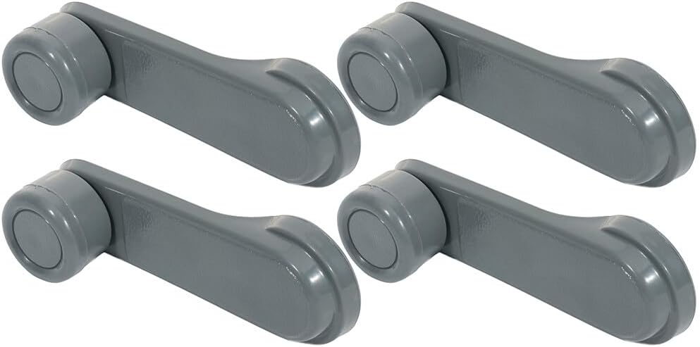 Nissan D21 Window Crank Handle Door Handle Compatible with 1985-1993 for Nissan D21 Hardbody Pickup,1985-1993 for Nissan 720 Driver Passenger Gray-4Pcs