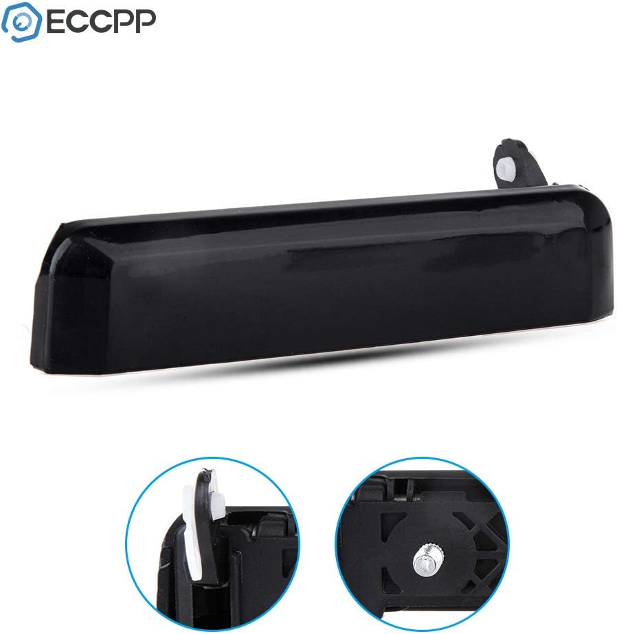 Nissan D21 Door Handles Exterior outside Outer Front Driver Side for 1995-1997 for Nissan Pickup 1987-1995 for Nissan Pathfinder Black(2Pcs)