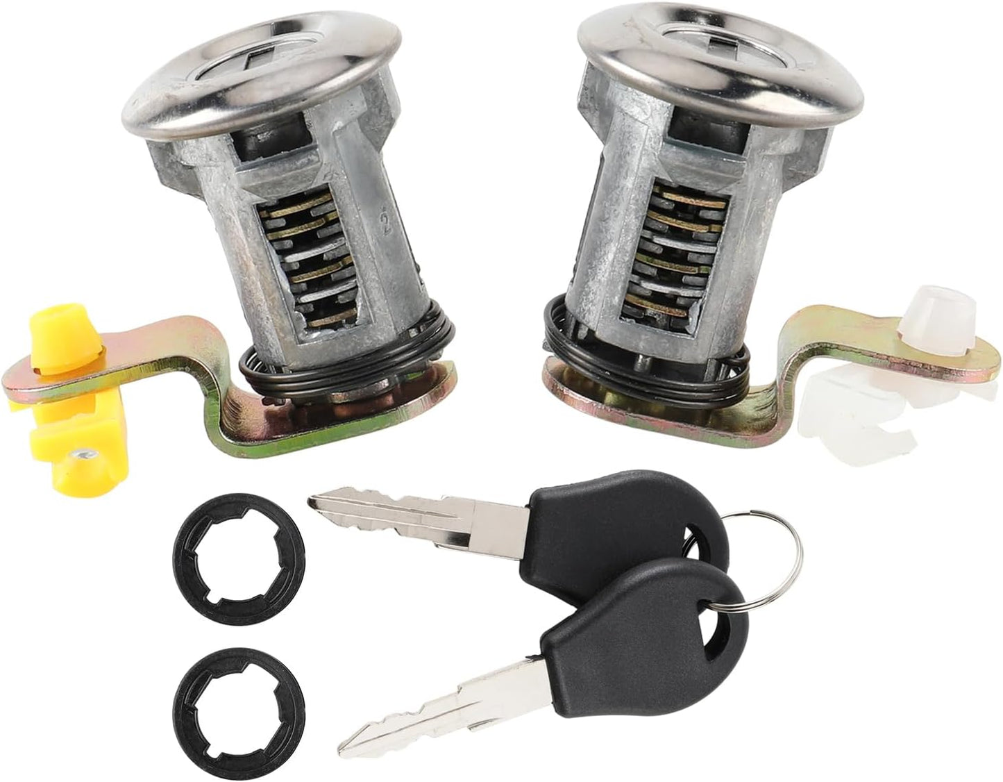 Nissan D21 2Pcs Left & Right Door Lock Set W/Key Fit for Nissan Pickup Hardbody D21 Navara King Cab Pickup 1986-1998 Models Replace# 80600-01G25 80601-01G25