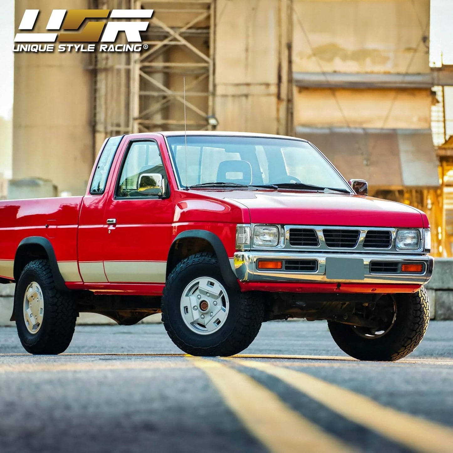 USR 90-97 Hardbody Pickup Corner Light – CLEAR Corner Lamps (Left + Right) Pair - Compatible with 1990-1997 Nissan Pick up Hardbody Truck All Models (CLEAR CORNER LAMPS W/Sockets & BULBS - Plug&Play)