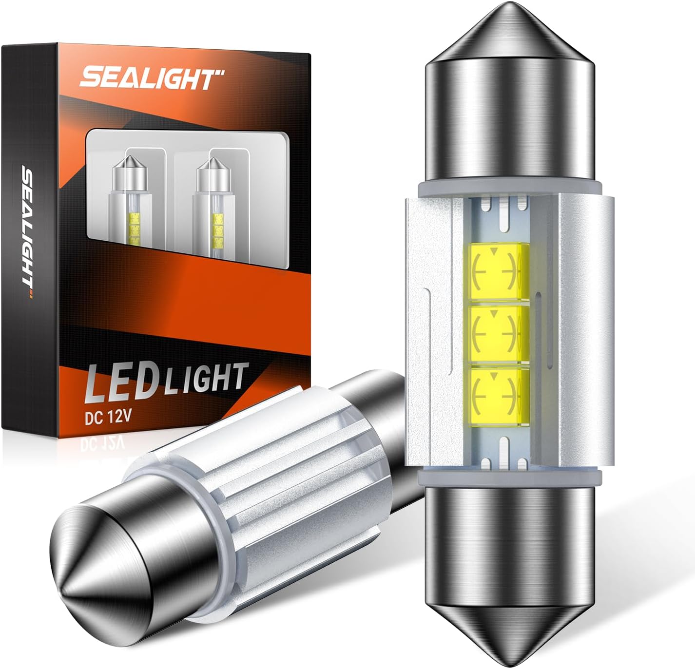 Nissan D21 Dome Light 31Mm DE3175 LED Bulb White 6500K Bright Interior Car Light Error Free CANBUS CSP-2525 Ceramic Chipsets DE3021 DE3022 for Car Interior Dome Map Door License Plate Lights Bulbs (Pack of 2)
