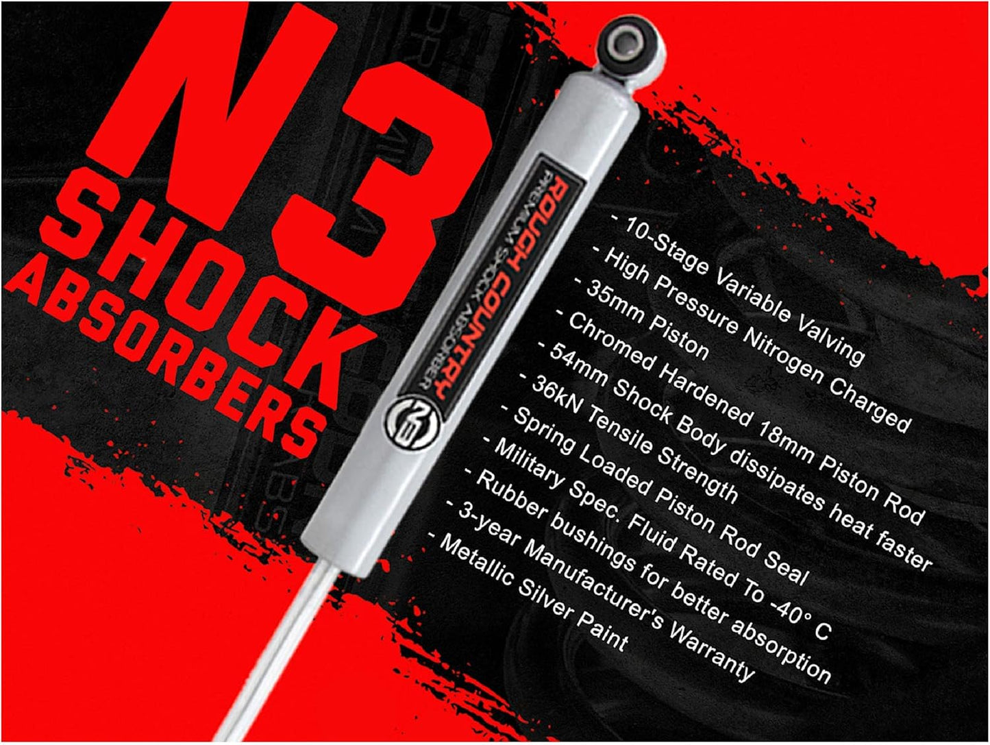 Nissan D21 Hardbody 1.5-2.5" N3 Front Shocks 86-97 for - 23197_D