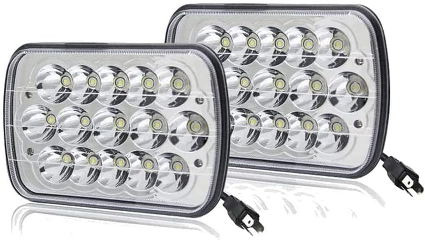 DOT Approved Super Bright Pair 5X7'' 7X6''Inch Headlights Hi-Lo Beam Compatible with Nissan Pickup Hardbody 240SX D21 NX