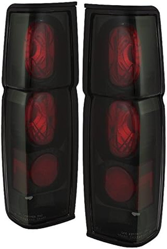 Euro Style Tail Light for Nissan Hardbody 86-97 - Black Smoke