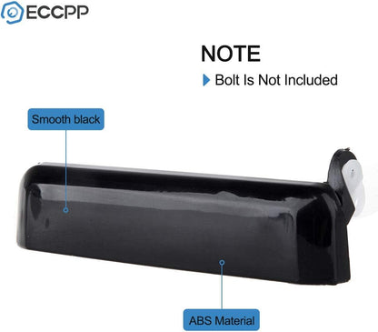Nissan D21 Door Handles Exterior outside Outer Front Driver Side for 1995-1997 for Nissan Pickup 1987-1995 for Nissan Pathfinder Black(2Pcs)
