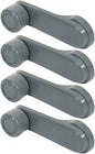 Nissan D21 Window Crank Handle Door Handle Compatible with 1985-1993 for Nissan D21 Hardbody Pickup,1985-1993 for Nissan 720 Driver Passenger Gray-4Pcs