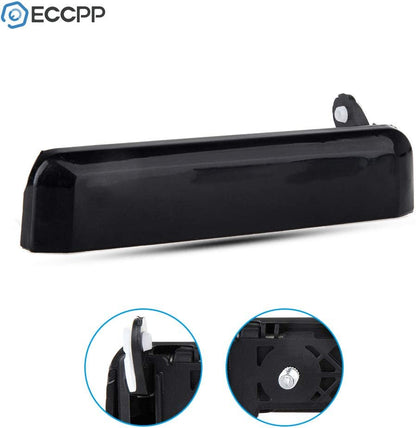 Nissan D21 Door Handles Exterior outside Outer Front Driver Side for 1995-1997 for Nissan Pickup 1987-1995 for Nissan Pathfinder Black(2Pcs)