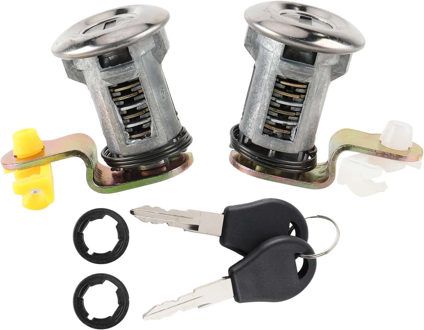 Nissan D21 2Pcs Left & Right Door Lock Set W/Key Fit for Nissan Pickup Hardbody D21 Navara King Cab Pickup 1986-1998 Models Replace# 80600-01G25 80601-01G25