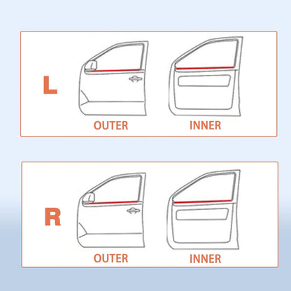 Pickup D21 Hardbody 4 Pcs Black Car Outer & Inner Door Window Moulding Trim Weatherstrip Seal Belt Compatible with Nissan Vehicle 1986-1994 Pickup D21 Hardbody, Replace#80820-01G00 80821-01G00 80834-01G00 80835-01G00