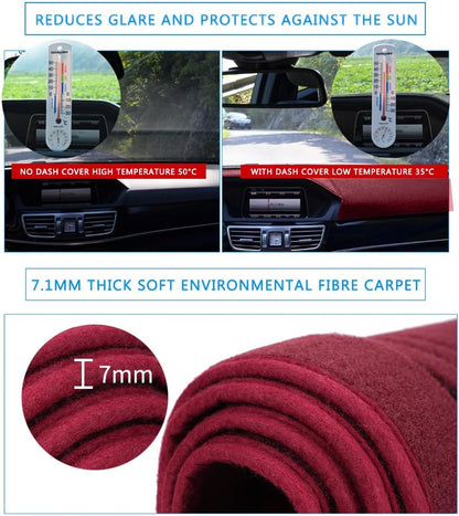  Nissan D21 Dashboard Cover Dash Cover Mat Pad Custom Fit for Nissan Pathfinder D21 Hardbody Pickup Truck 1986 1987 1988 1989 1990 1991 1992 1993 (Maroon)