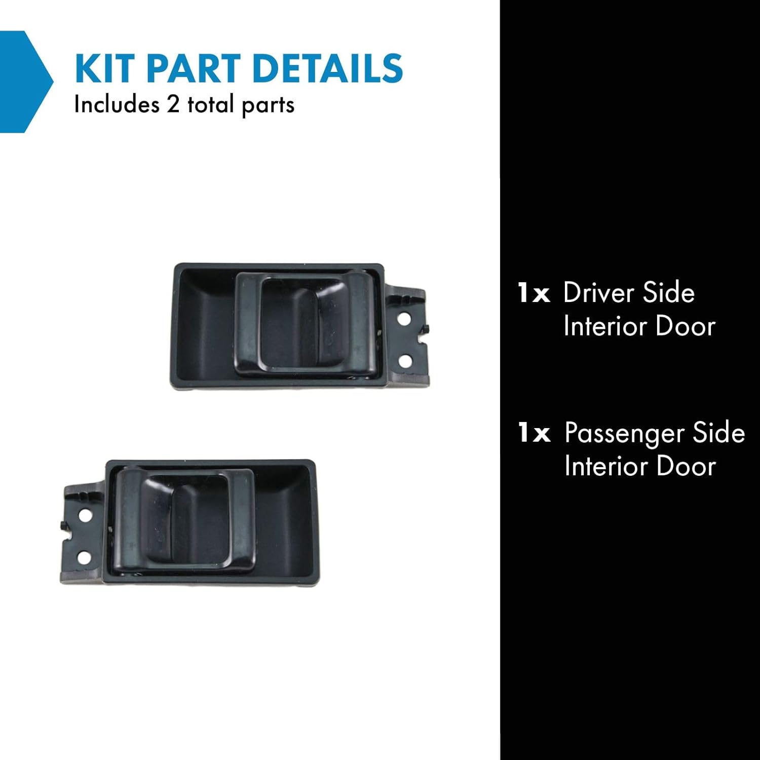 Nissan D21 inside Interior Black Door Handle Pair for Nissan Pickup Truck D21 Hardbody