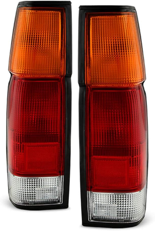 1986-1997 Nissan D21 Hardbody Pickup Tail Lights Lamps W/ Bulbs+Wiring Left+Right
