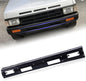 Nissan D21 Front Bumper Face Bar Compatible with NISSAN D21 Hardbody 1986-1992, Pathfinder 1987-1992 (Black without Top Pad Holes)