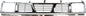 Nissan D21 Grille Assembly Compatible with 1993-1994 Nissan D21, Fits 1995-1997 Nissan Pickup Chrome Shell with Gray Insert