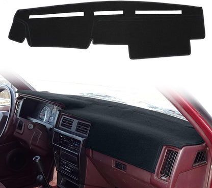 Nissan D21 Dashboard Cover Dash Cover Mat Pad Custom Fit for Nissan Pathfinder D21 Hardbody Pickup Truck 1986 1987 1988 1989 1990 1991 1992 1993 (Black)