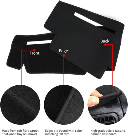Nissan D21 Dashboard Cover Dash Cover Mat Pad Custom Fit for Nissan Pathfinder D21 Hardbody Pickup Truck 1986 1987 1988 1989 1990 1991 1992 1993 (Black)