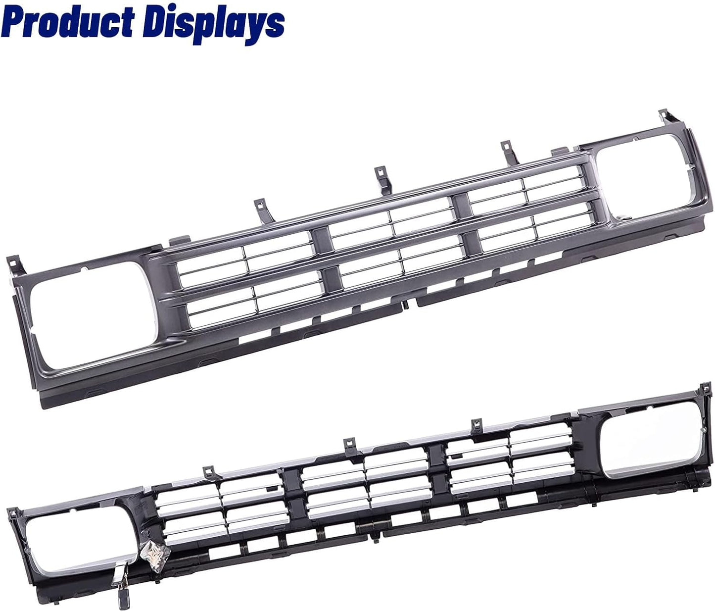 Nissan D21 Front Black Grille - Tailored for 1990-1992 Nissan D21 Base SE, with Precise Fit to 6231086G00 NI1200120