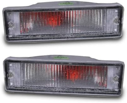 Bumper Lights Clear for Nissan Hardbody Pickup - (Pair) - Turn Signal Lamp