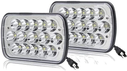 DOT Approved Super Bright Pair 5X7'' 7X6''Inch Headlights Hi-Lo Beam Compatible with Nissan Pickup Hardbody 240SX D21 NX