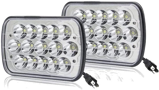 DOT Approved Super Bright Pair 5X7'' 7X6''Inch Headlights Hi-Lo Beam Compatible with Nissan Pickup Hardbody 240SX D21 NX